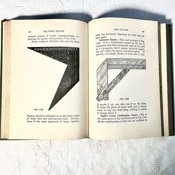 The Steel Square and Its Uses Hardcover Book – by William A. Radford - 1925 - Picture 8 of 8